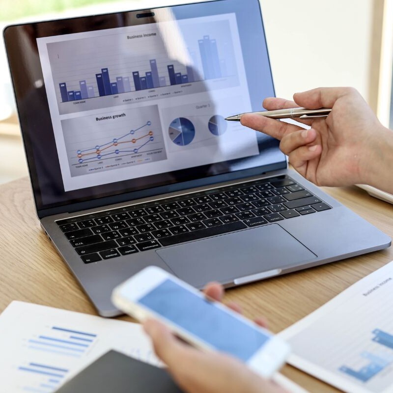 Executive admin analyzing data