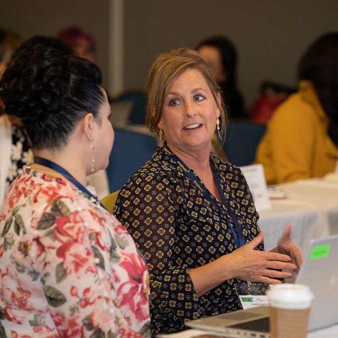 Attendees connecting at EA Ignite Spring 2023 in Baltimore