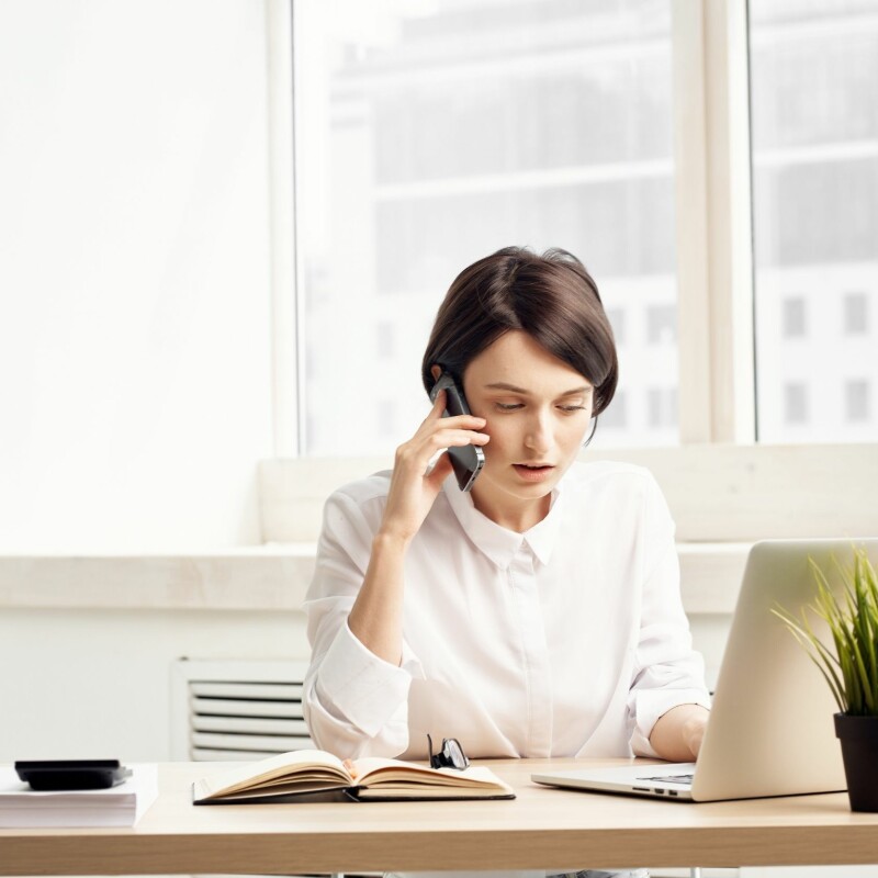 executive assistant on the phone