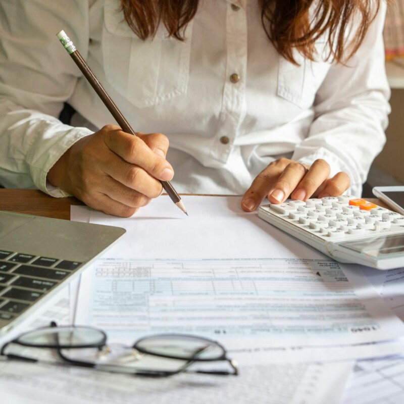 Administrative assistant taking meeting minutes