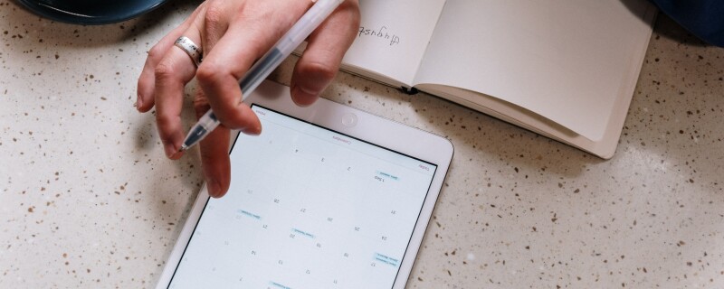 getting digitally organized, using a tablet