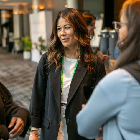 Attendees in conversation at the ASAP event EA Ignite