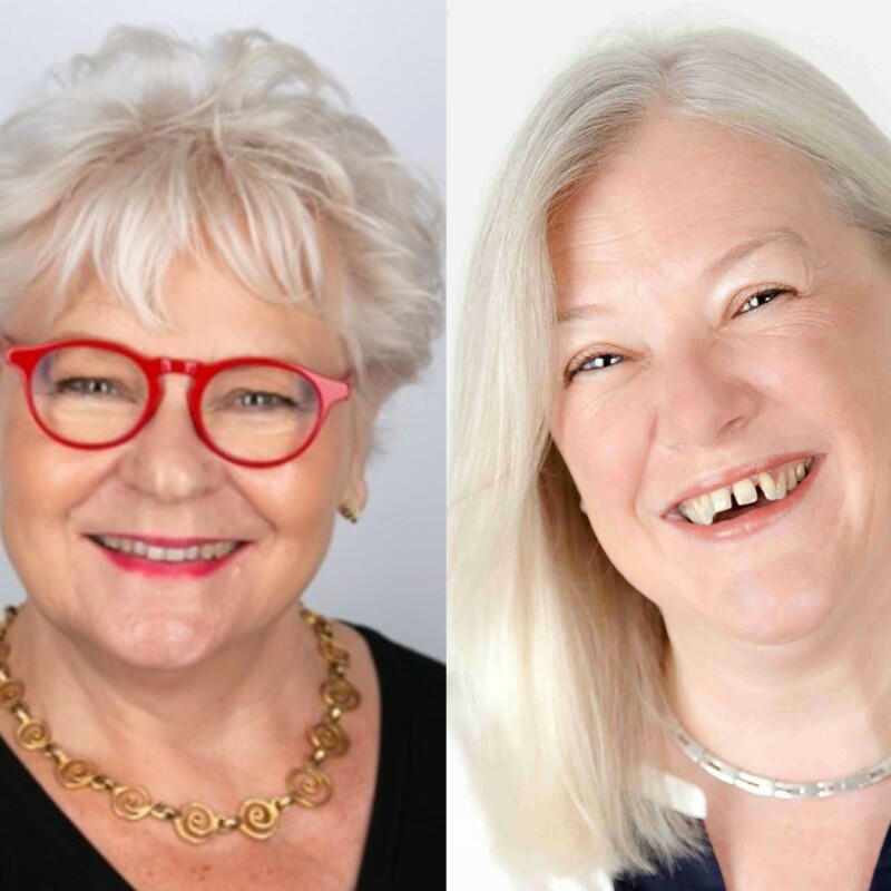 Helen Monument, Chair of the World Administrators Alliance, and Lucy Brazier, CEO of Marcham Publishing