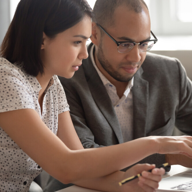 Executive Assistant (EA) helping her Executive