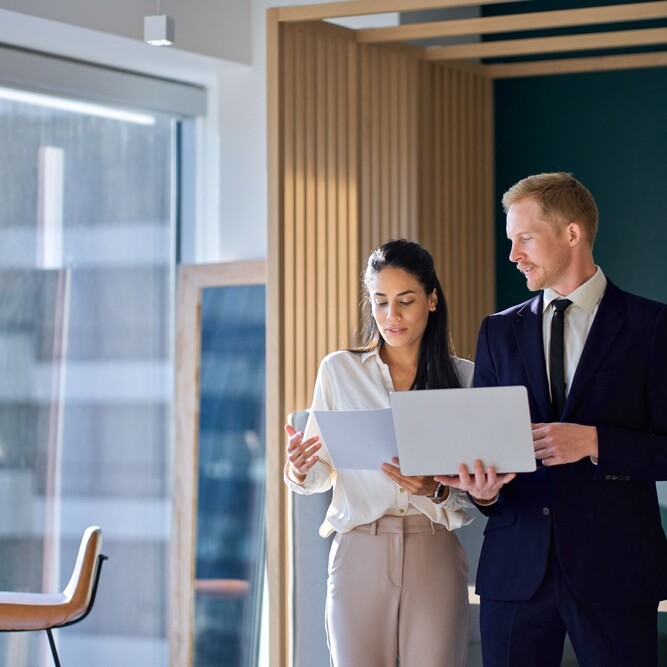 Admin professional working for small business coming up with processes and procedures