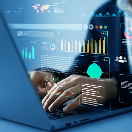 Admin professional working with data and numbers