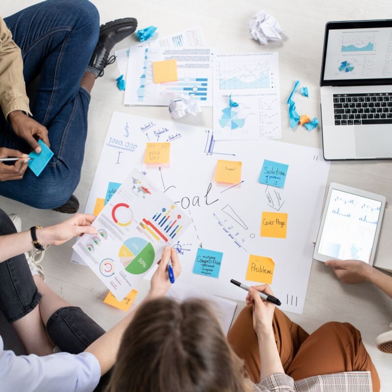 team-working-on-project-management