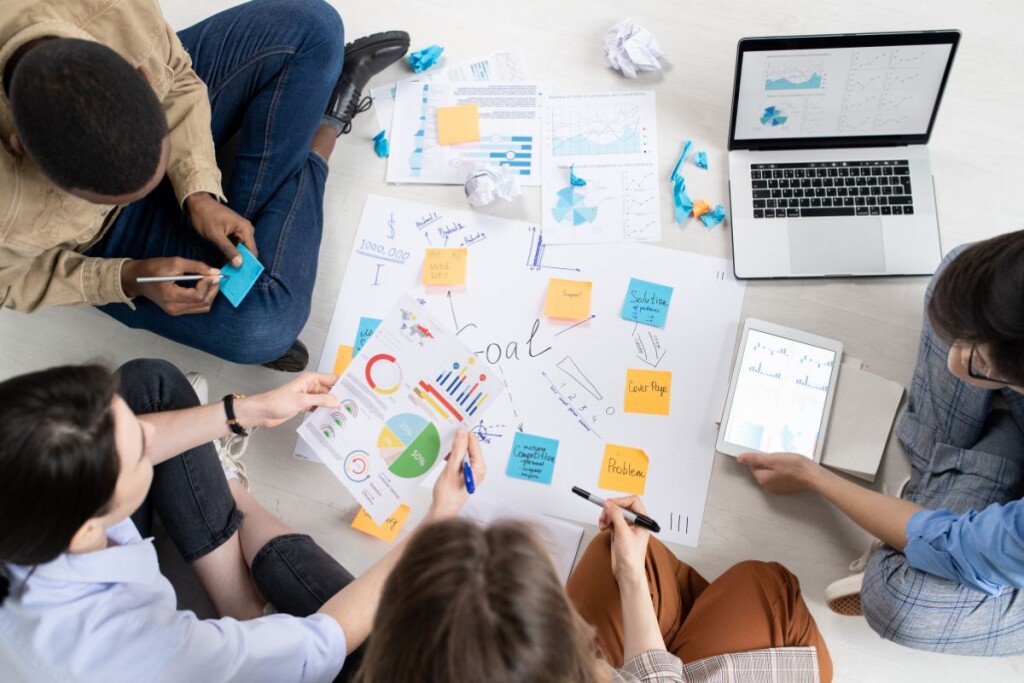 team-working-on-project-management