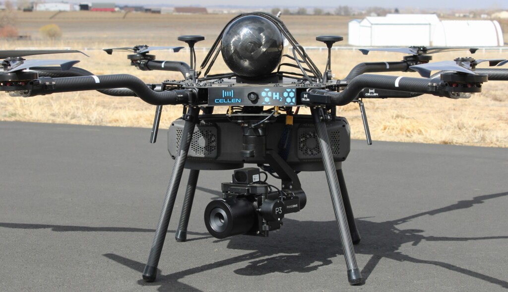 Cellen's H2-6 drone on the ground