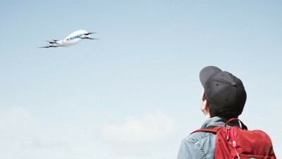 A Manna drone delivery vehicle