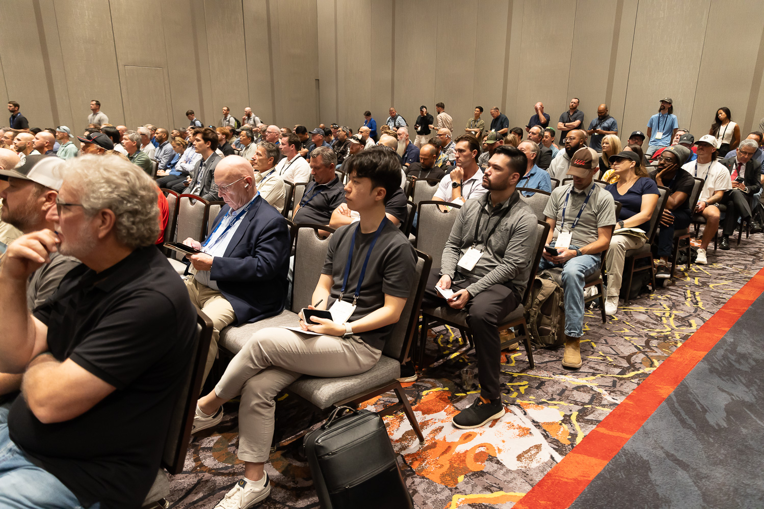 Crowd at Commercial UAV Expo 2025 session