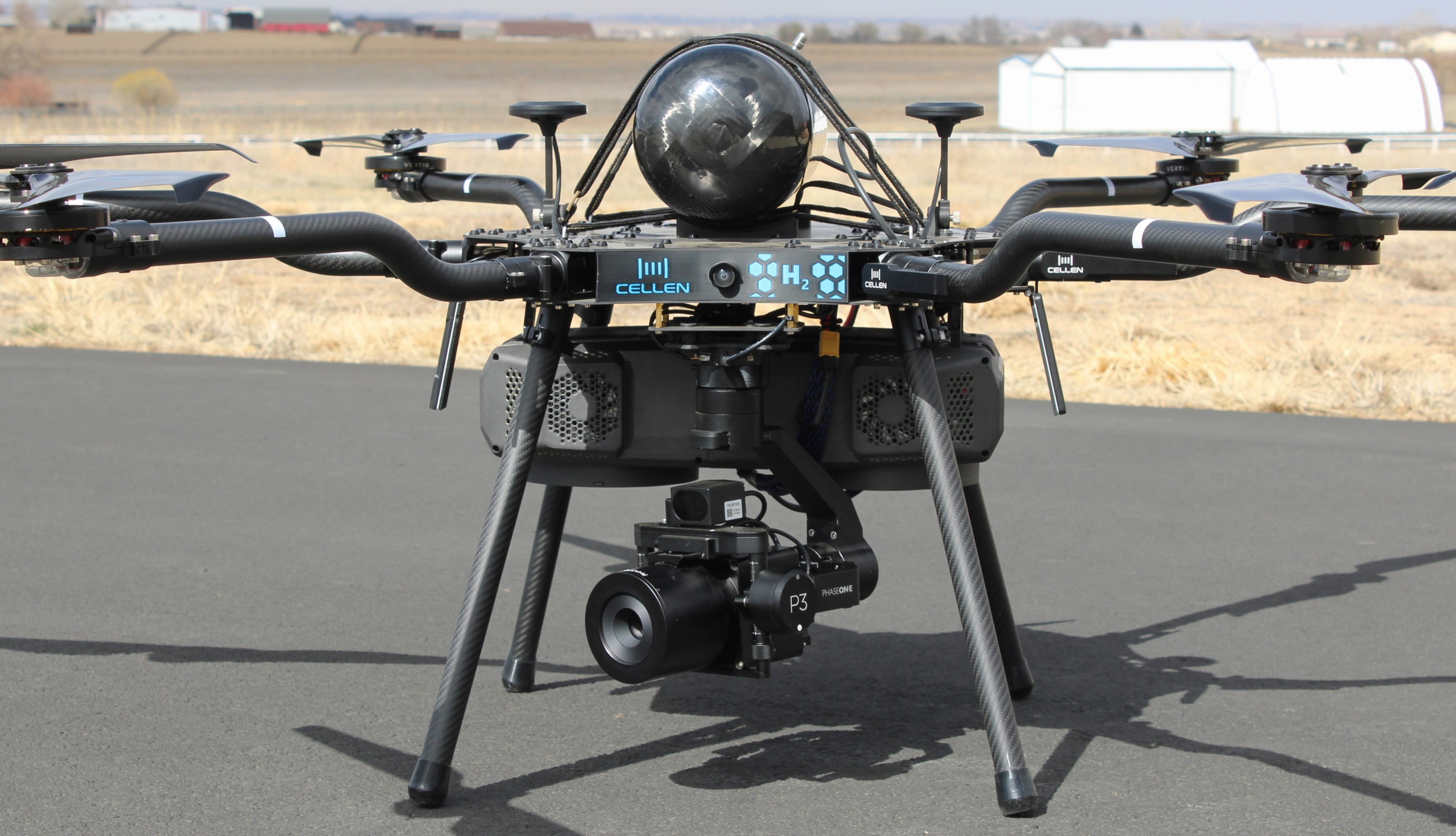 Cellen's H2-6 drone on the ground