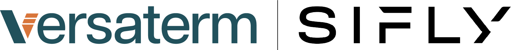 Versaterm logo next to SiFly logo