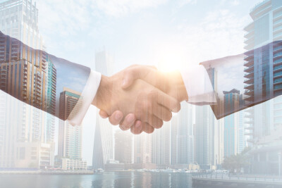 Concept of cooperation with handshake