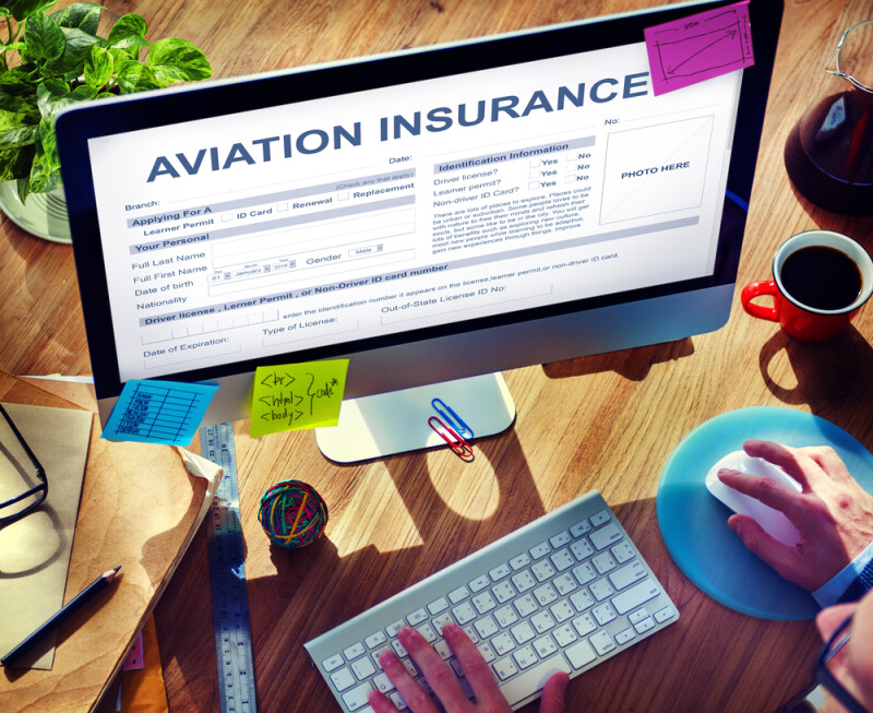 Aviation Insurance Transportation Accident Concept