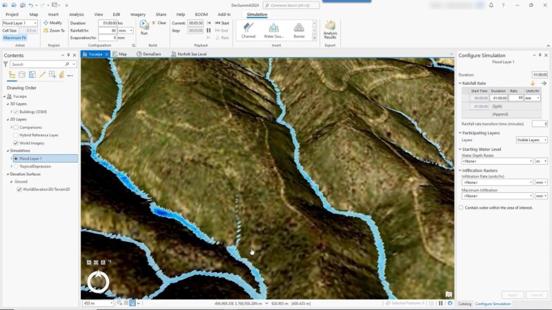 Arcgis Pro Now Features 3d Flood Simulation Capability 