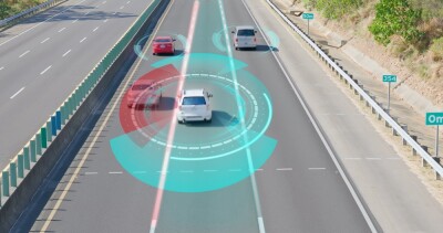 Animated Scanning Visualization Concept of Artificial Intelligence Digitalizes and Analyzes Road