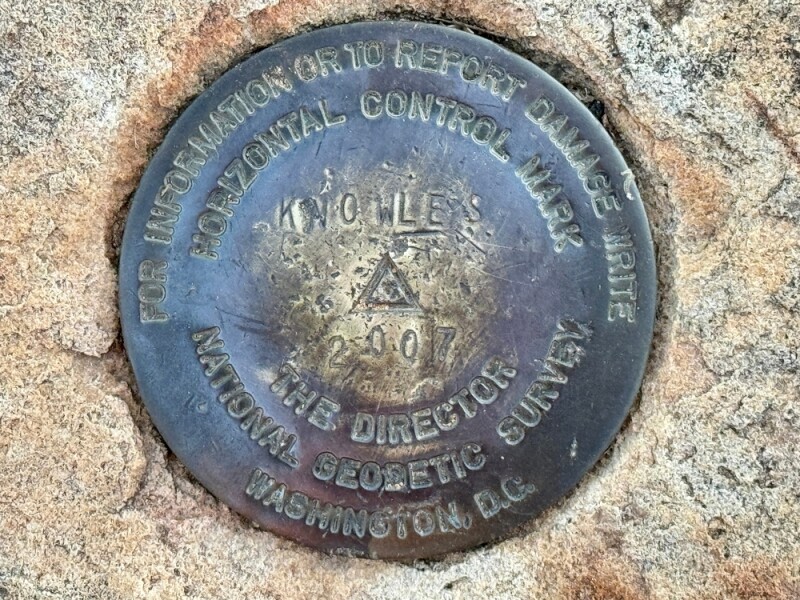National Geodetic Survey Marker on Mount Magazine