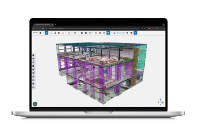 Trimble's Reality Capture Platform shown on a laptop
