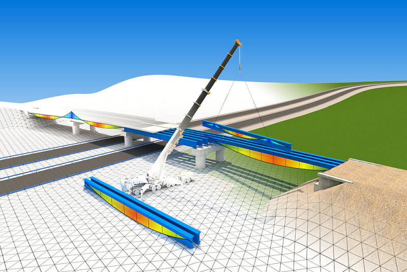 Design-to-build workflow for precast girder bridges with automated processes, improving efficiency and reducing manual tasks.