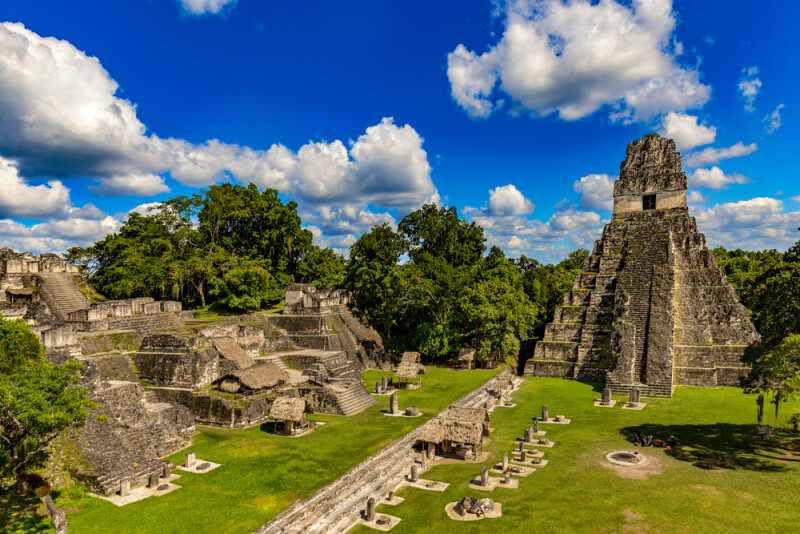 The Grand Plaza with the North Acropolis and Temple I