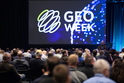 Keynote room at Geo Week 2025