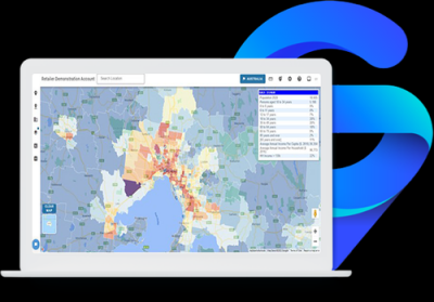 Screenshot of demographics view on GapMaps.