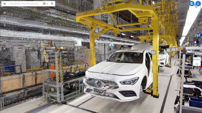 Reality capture data from car assembly line.