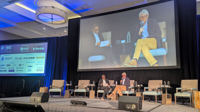 Sanjay Kumar, CEO Geospatial World, talks with Harold Goddijn, CEO at TomTom