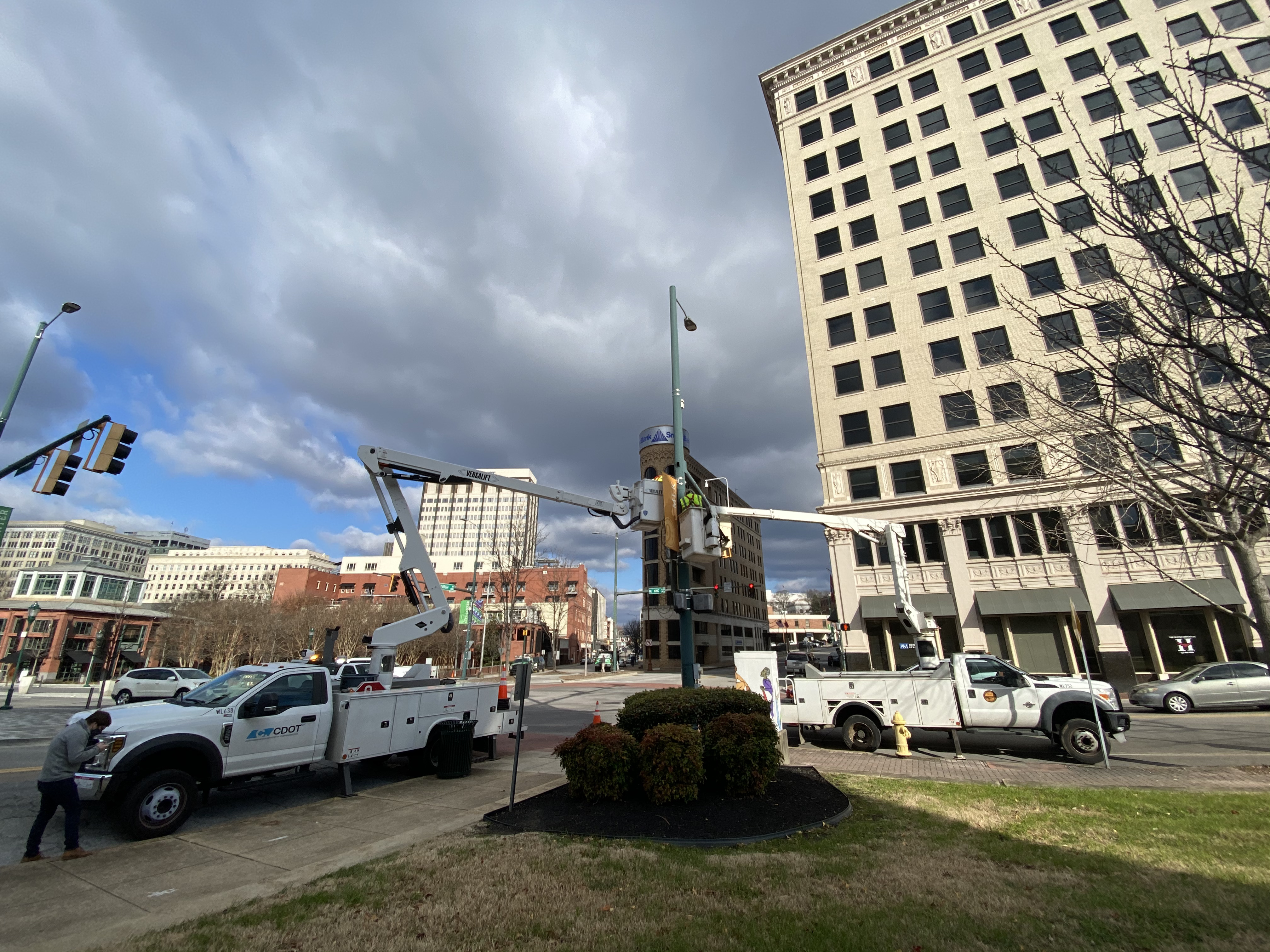 Smart intersection being set up in Chattanooga, Tennessee