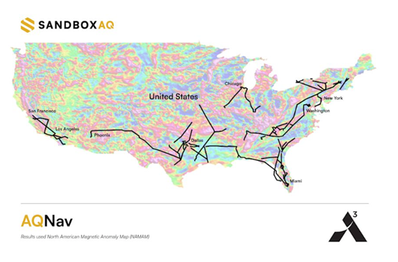 SandboxAQ's magnetic navigation system