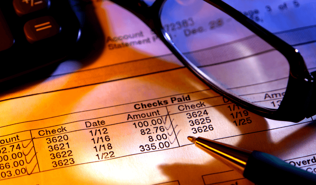 Bank account reconciliation