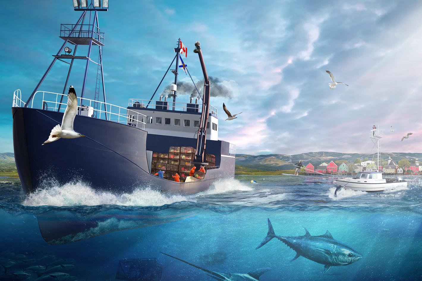 Fishing: North Atlantic, a PlayStation, Xbox and PC simulation