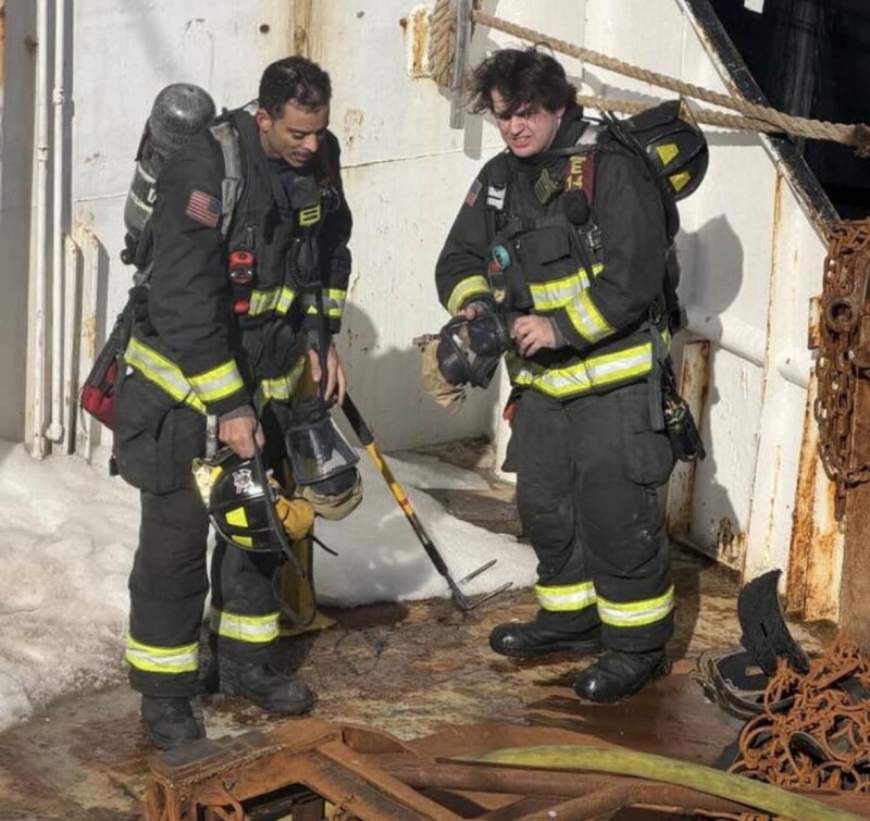 Engine room fire damages docked fishing vessel