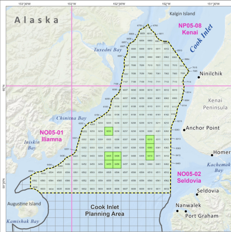 BOEM opens nearly 1 million acres in Cook Inlet for new energy lease sale