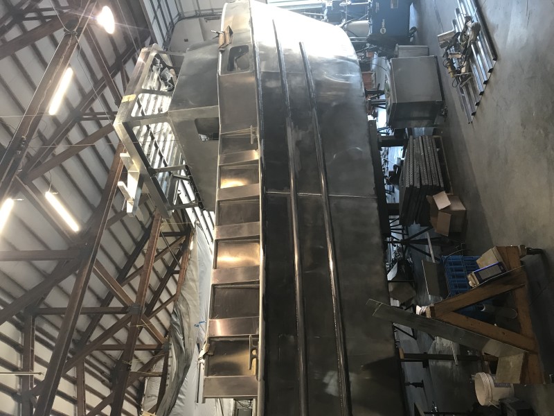 Strongback Metal Boats is building this 32-foot combination boat to fish Bristol Bay salmon and spiny lobsters off Southern California.