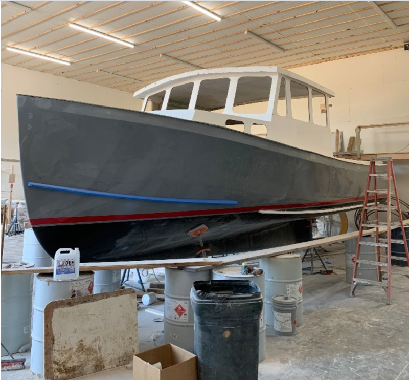 Boatshop expands Mitchell Cove 35 hull; plenty of repair work at Friendship  shop