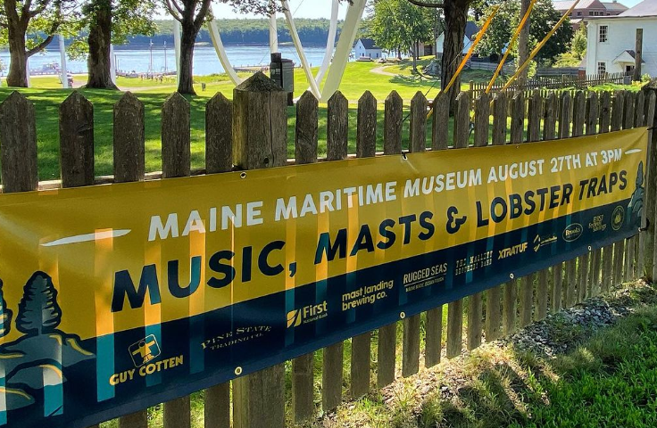 Music, Masts & Lobster Traps is a nonprofit event created by Jesse Roche, a Maine commercial fisherman, in support of the Save Maine Lobstermen campaign.