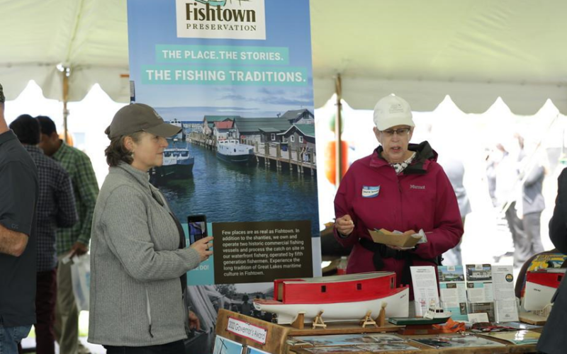 Fishtown Preservation Society shares the heritage of commercial fisheries and their active commercial fishing efforts as a historical site