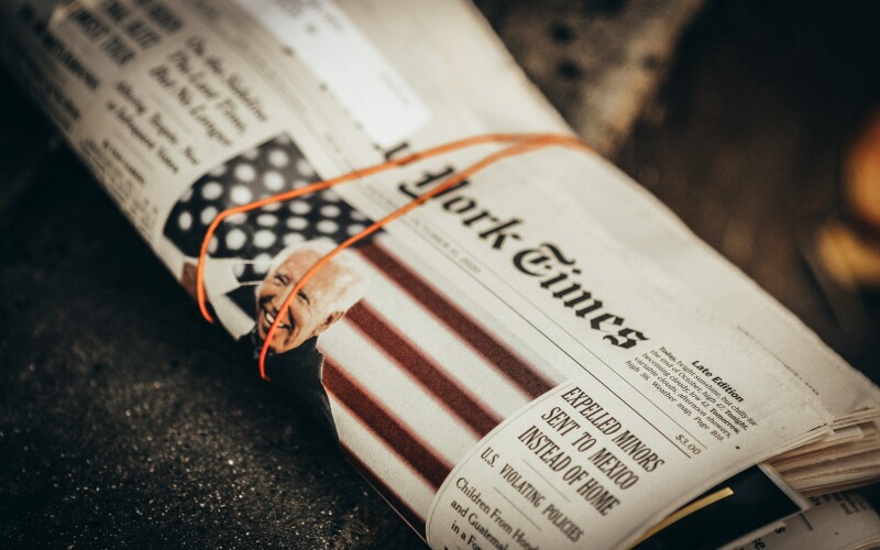 Biden on the cover of The New York Times