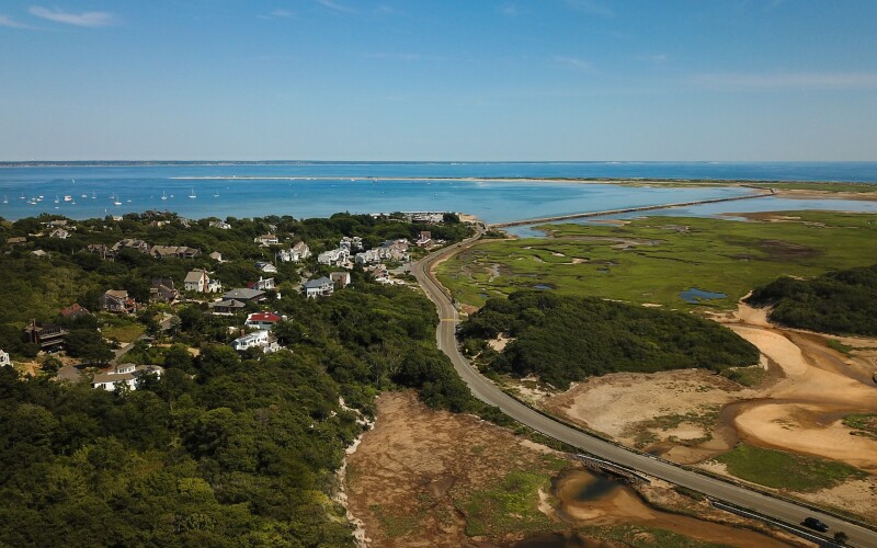 Coast of Mass. on a sunny day