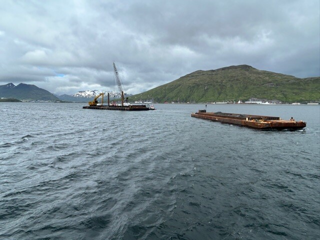 Dutch Harbor dredging commences