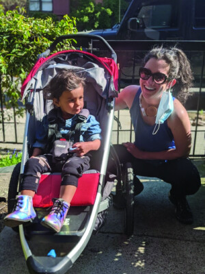 Anna Patil brings her daughter Leela for a run