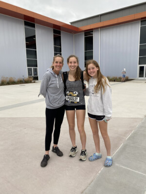 Cathy Pugsley with her daughters, Lia and Jenna