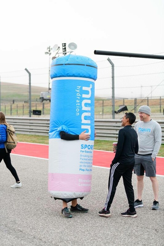 Nuun jar handing out samples