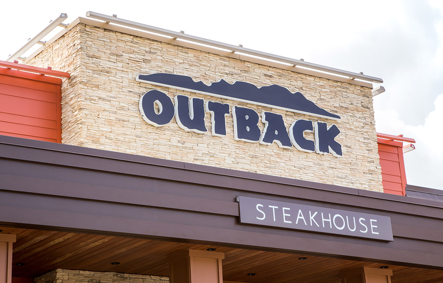 The exterior of an Outback Steakhouse in Fort Lauderdale, Florida, U.S.A.