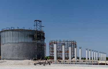 Atlantic Sapphire's phase two facility under construction.