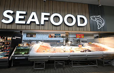 Seafood counter