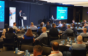 IFFO Director-General Petter M. Johannessen speaking at the organization's annual conference.