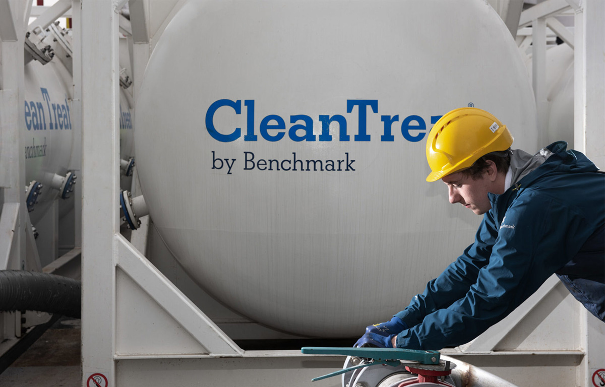 A Benchmark Holdings worker.